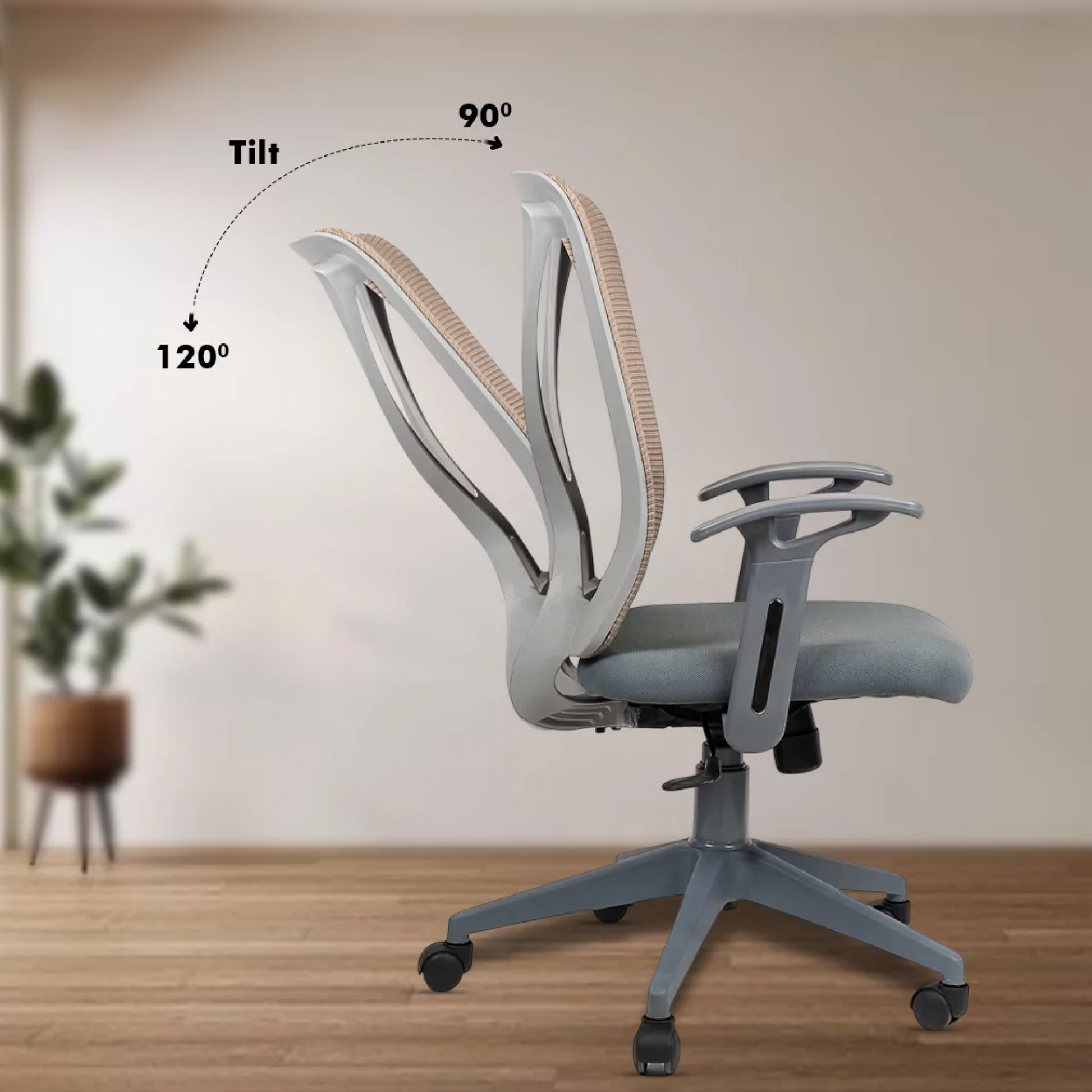 Aaramya™ X-MESH GRAY CHAIR