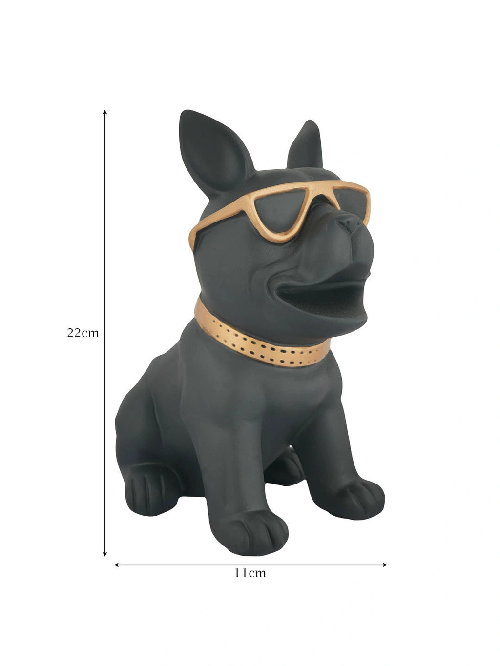 Modern French Bulldog Tabletop Organizer Figurine