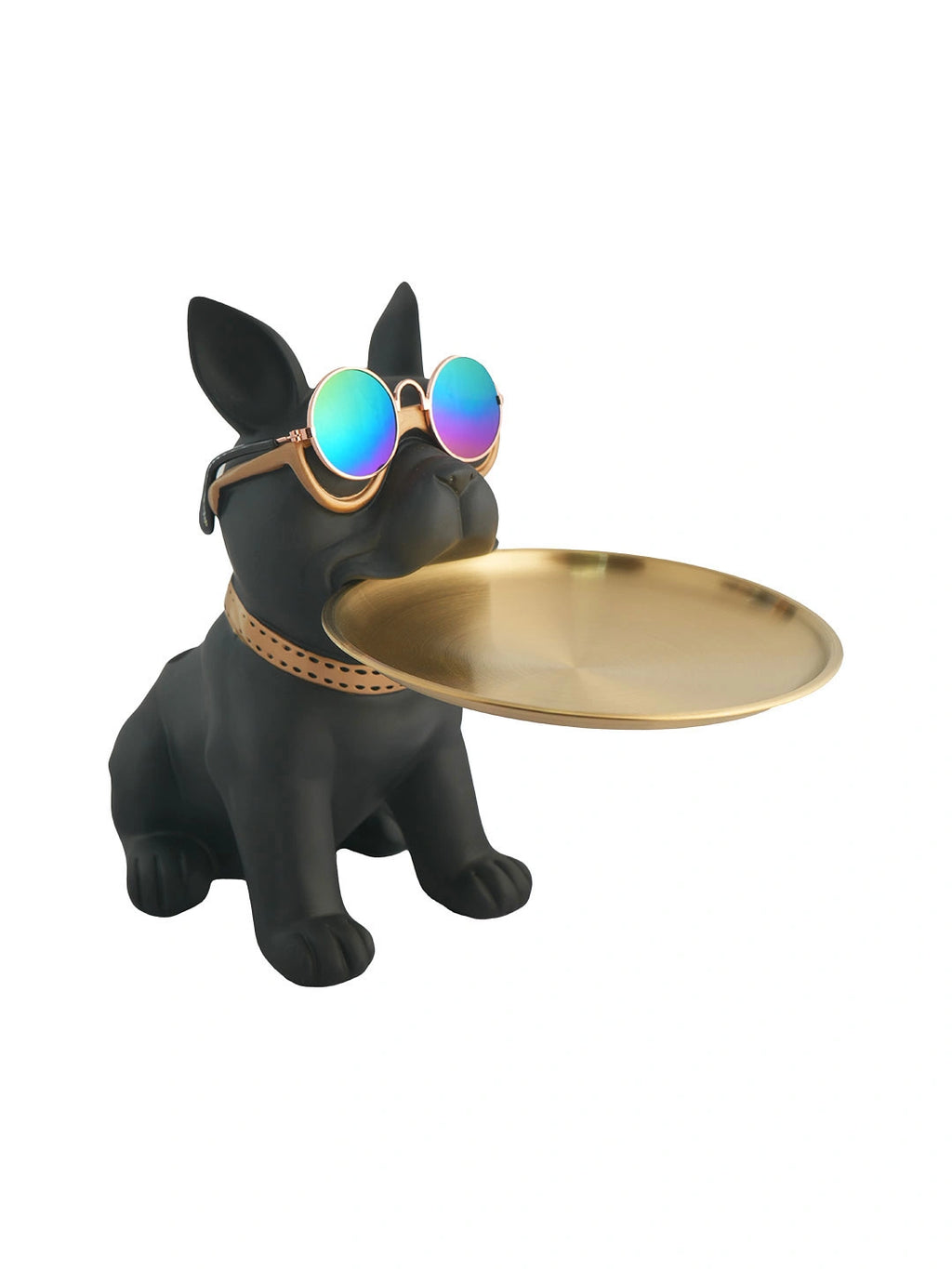 Modern French Bulldog Tabletop Organizer Figurine