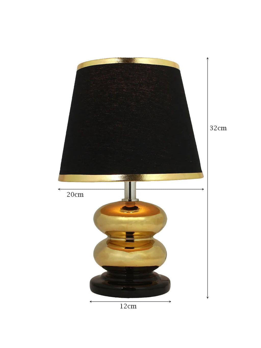 Luxury Black & Gold Table Lamp for Modern Home Decor