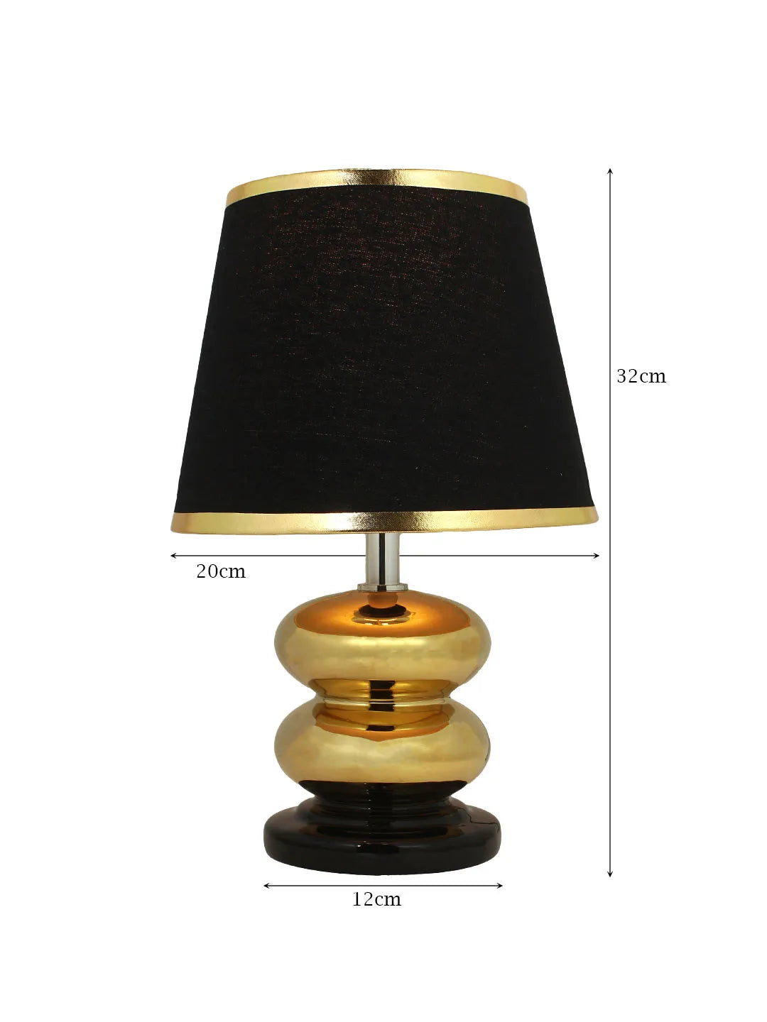 Luxury Black & Gold Table Lamp for Modern Home Decor