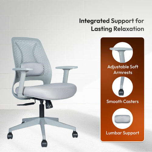 Aaramya™  Bubble Mid Back Chair