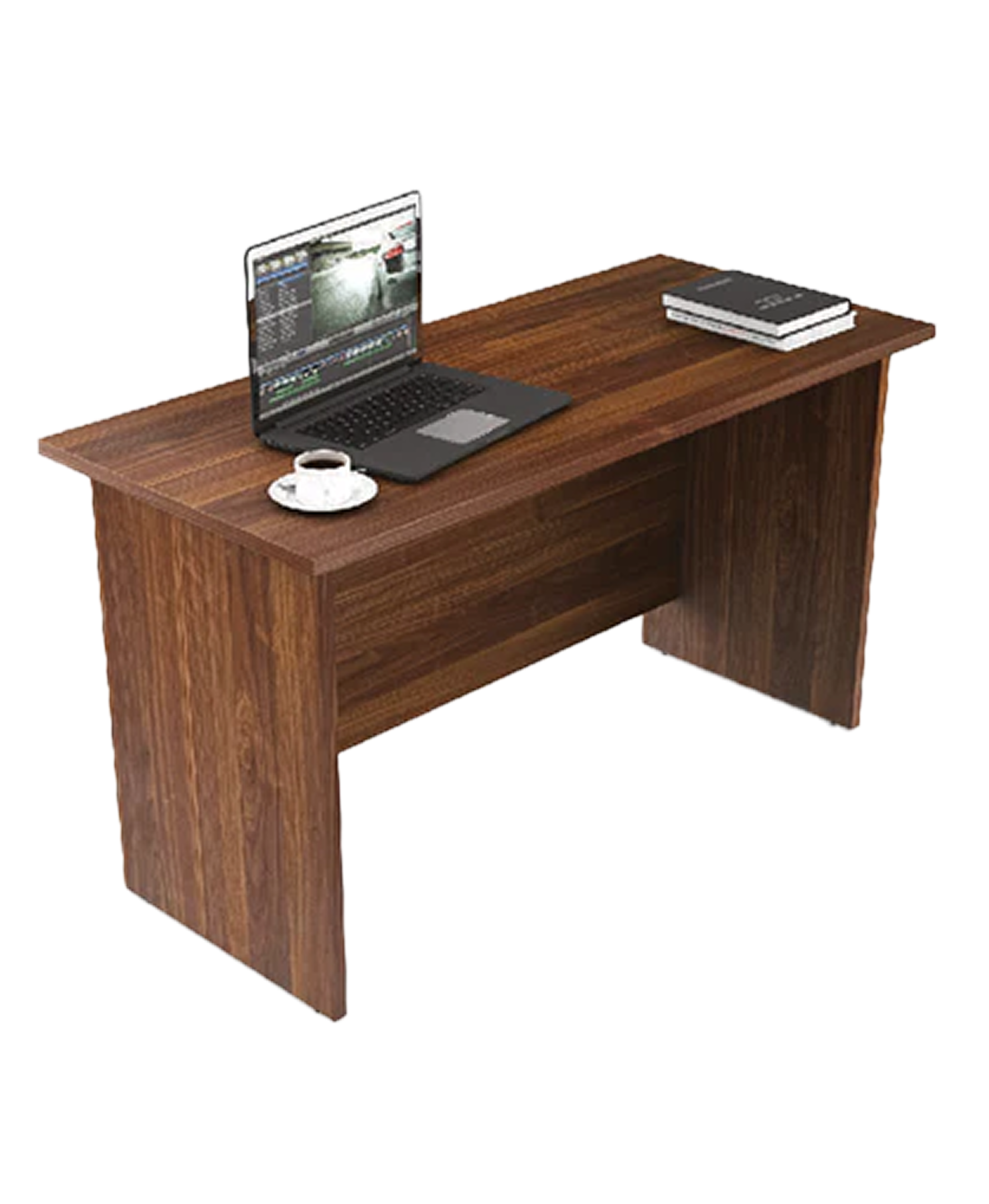 Aaramya Artisan Office Desk – Walnut Richwood Finish