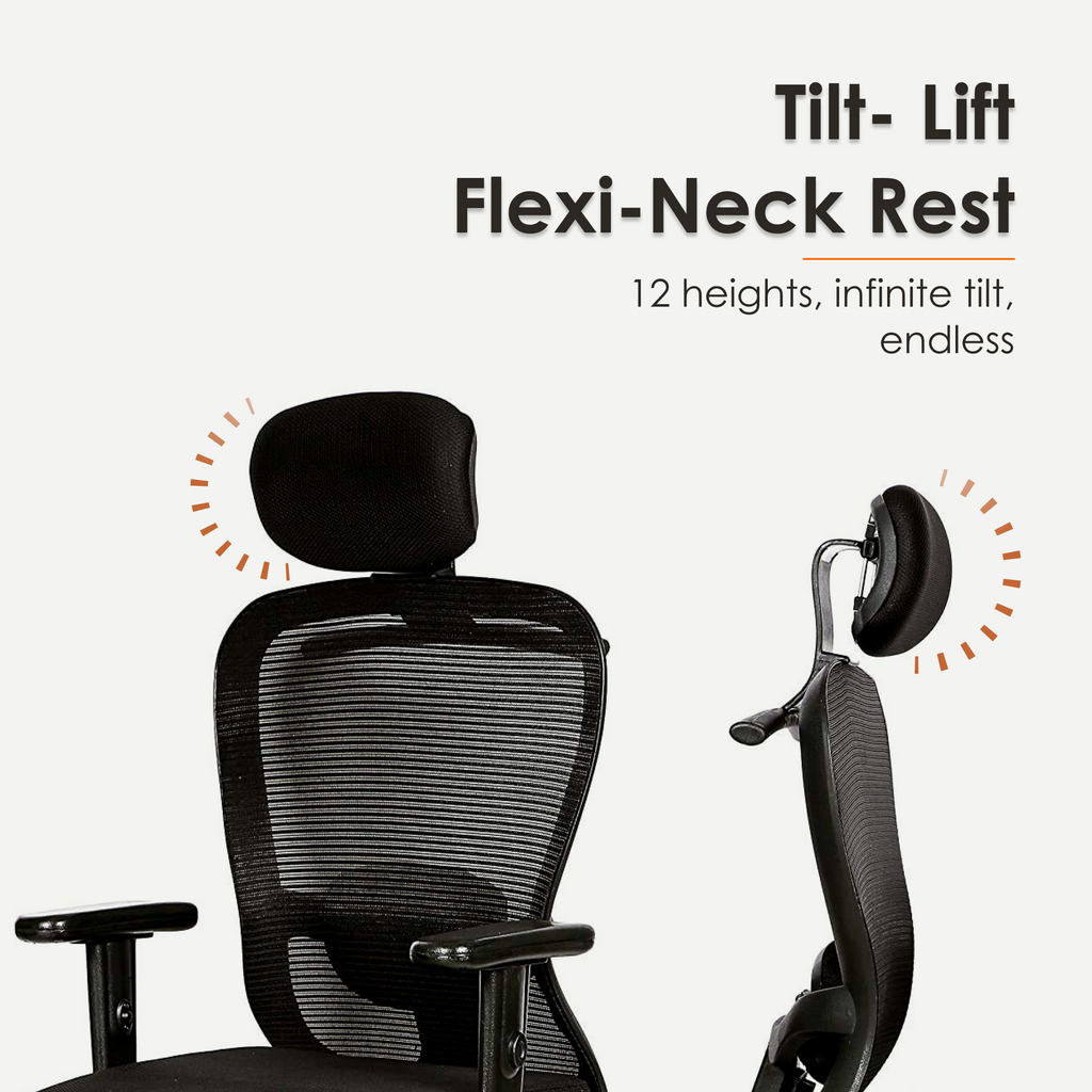 Aaramya™ ButterlyCurve Ergonomic Chair – Artful Arcs. Airy Comfort.
