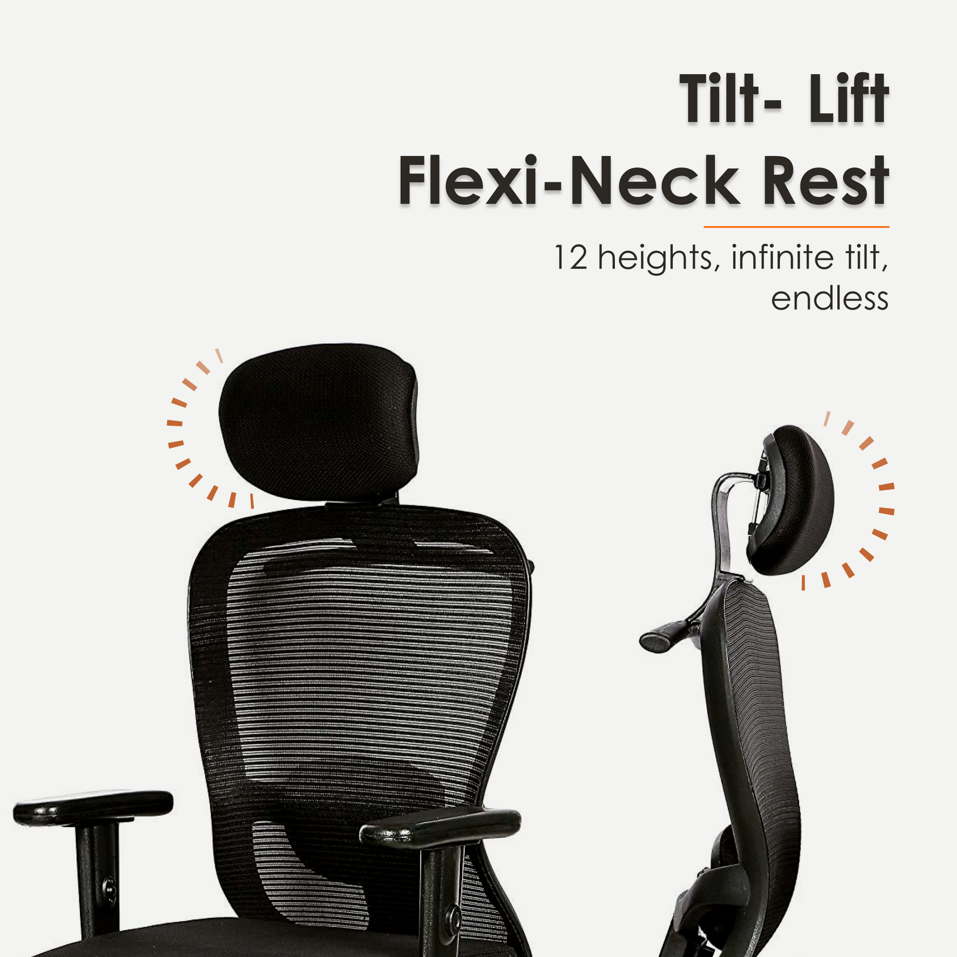Aaramya™ ButterlyCurve Ergonomic Chair – Artful Arcs. Airy Comfort.
