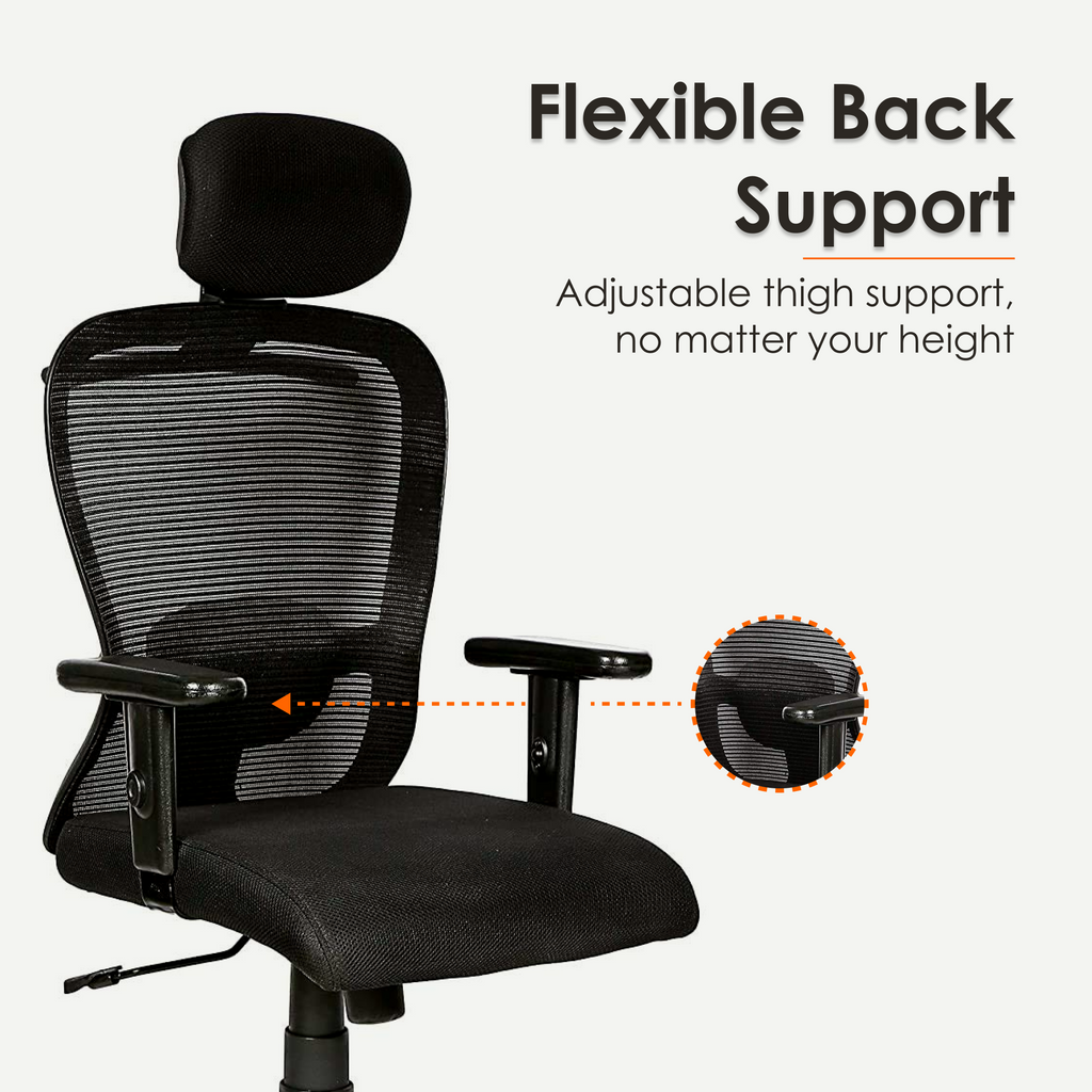 Aaramya™ ButterlyCurve Ergonomic Chair – Artful Arcs. Airy Comfort.