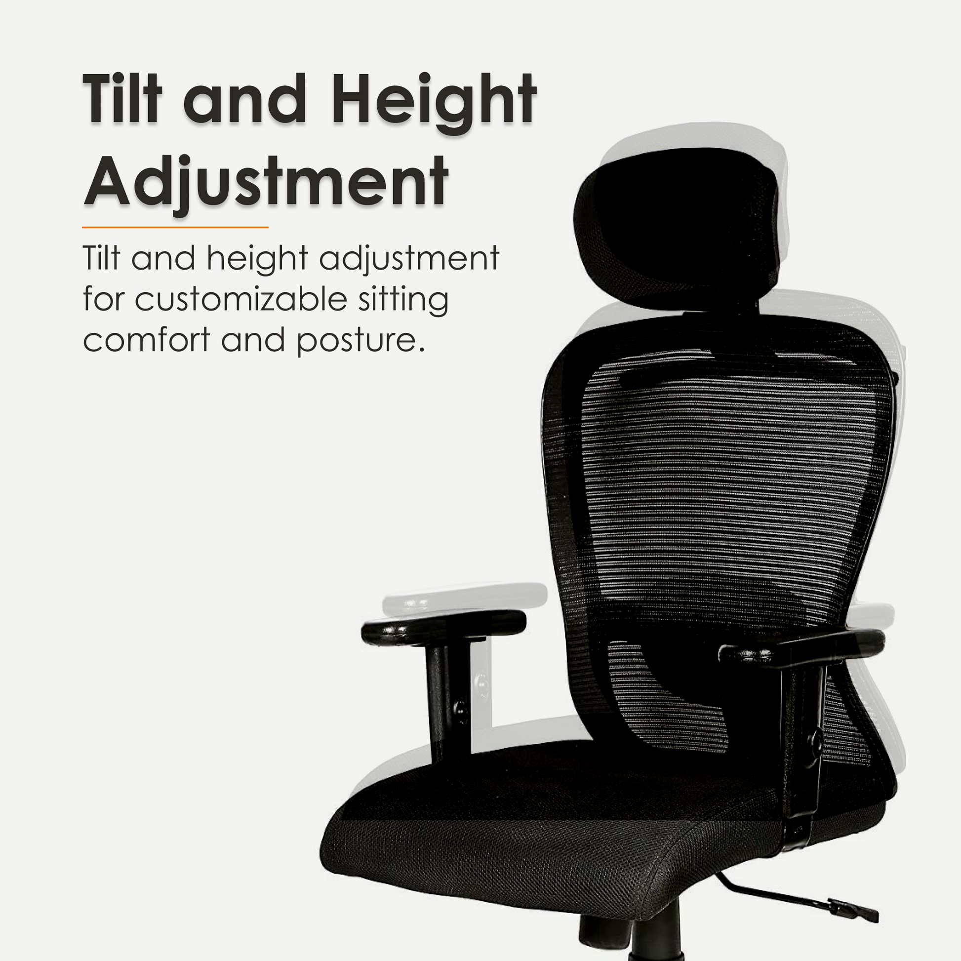 Aaramya™ ButterlyCurve Ergonomic Chair – Artful Arcs. Airy Comfort.