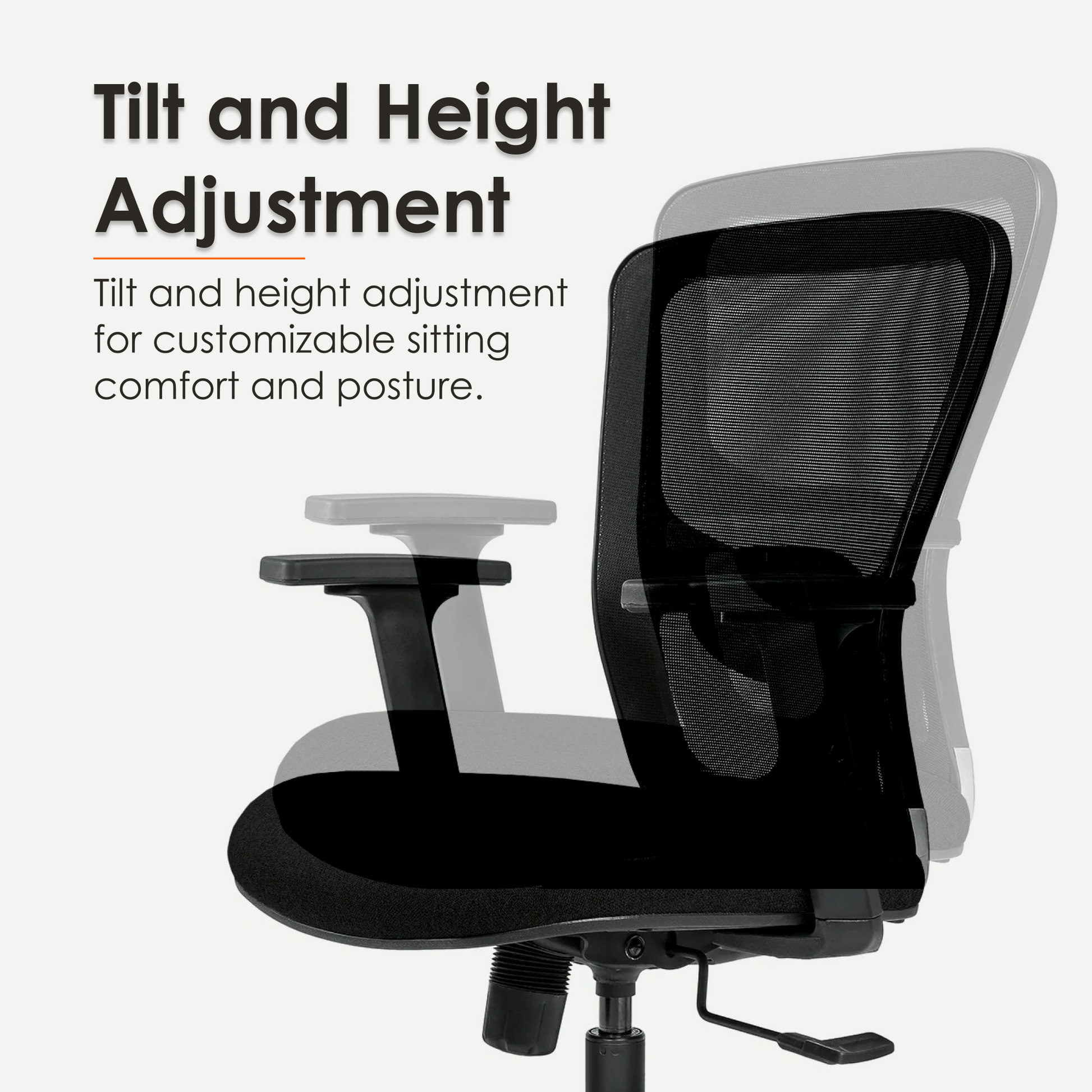 Aaramya™ JazzFlow Ergonomic Chair – Rhythmic Support in Mesh Harmony