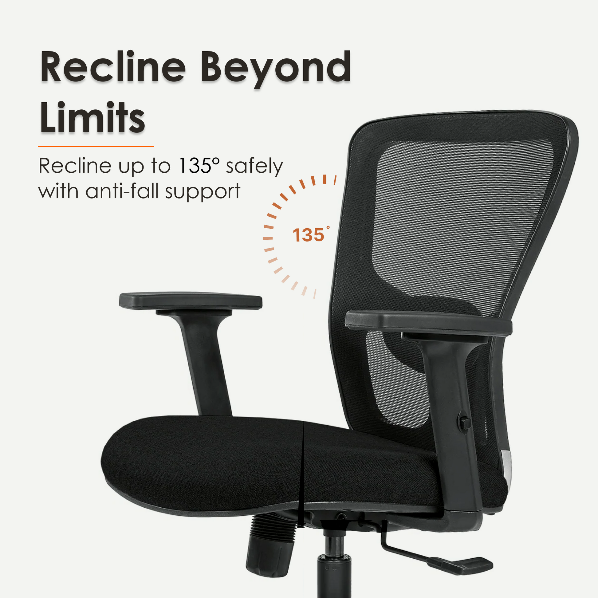 Aaramya™ JazzFlow Ergonomic Chair – Rhythmic Support in Mesh Harmony