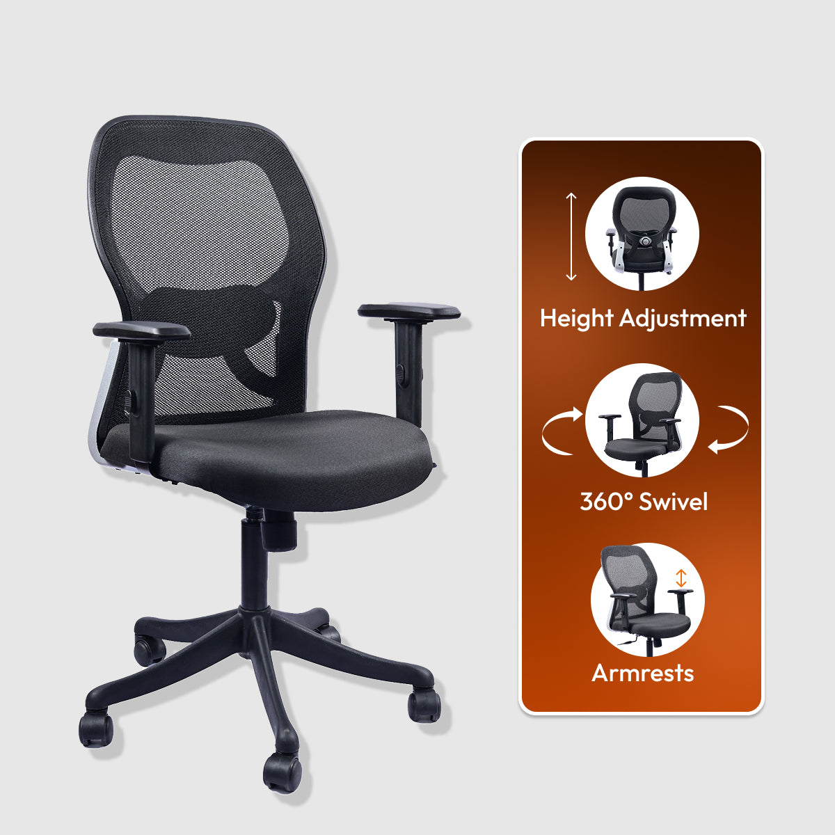 Aaramya™  MATRIX MID BACK  CHAIR