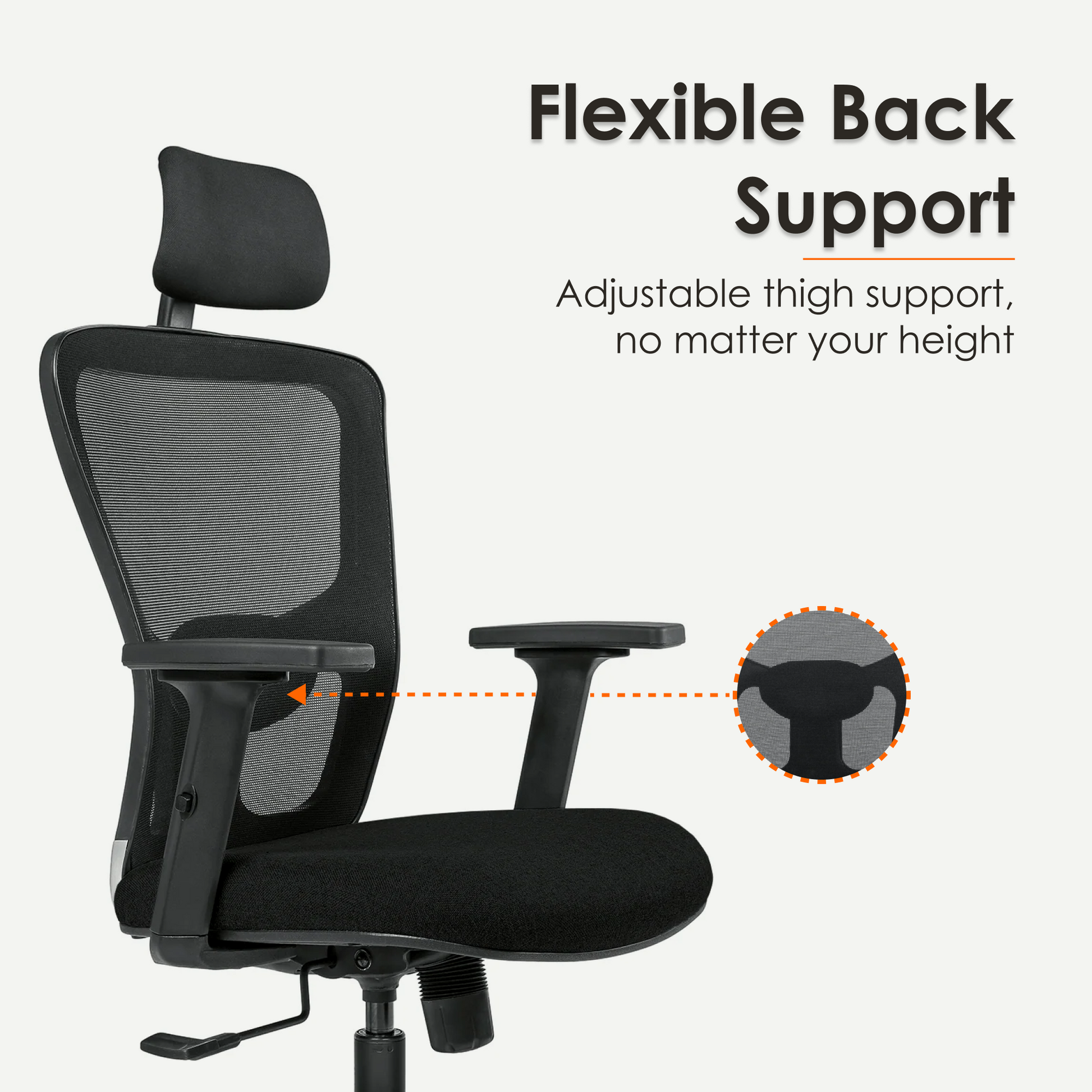 Aaramya™ BravoLite Mesh Chair – Featherlight Form, Fierce Performance