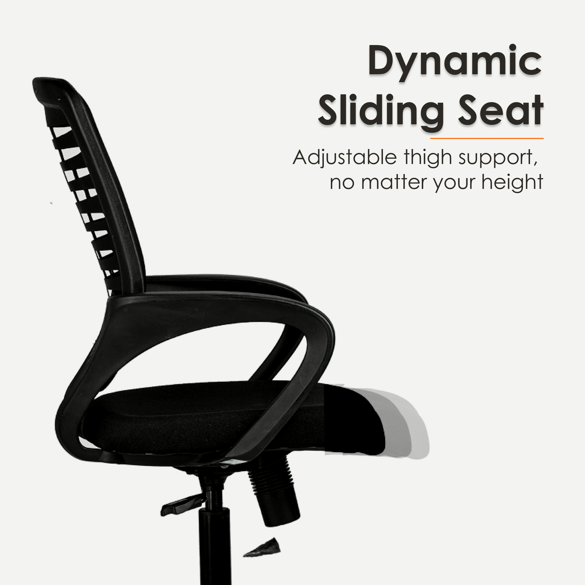 Aaramya™ 805AirTech Mesh Chair – Cool Flow Comfort, Full-Back Freedom