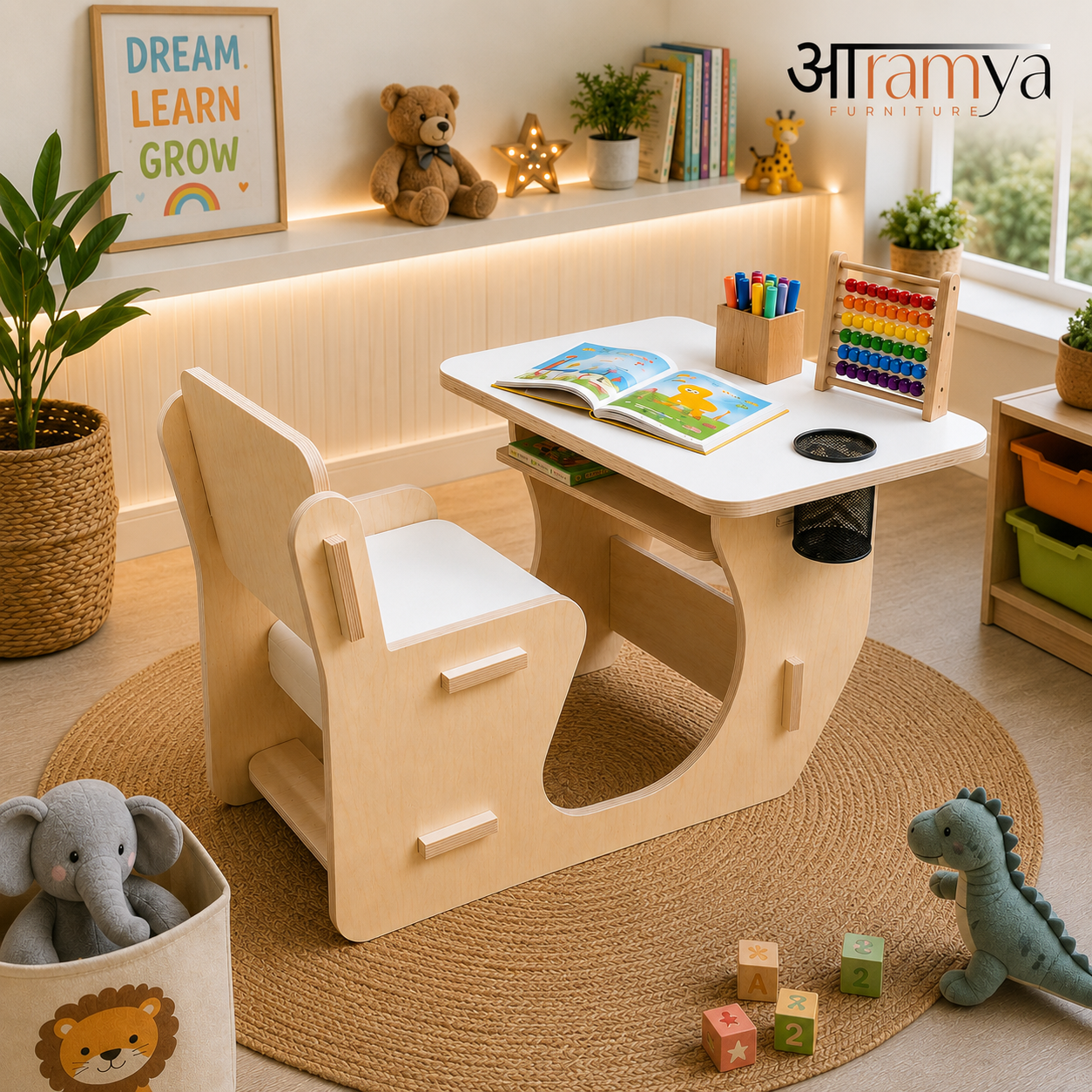 Aaramya™  Kids Study Table with Chair