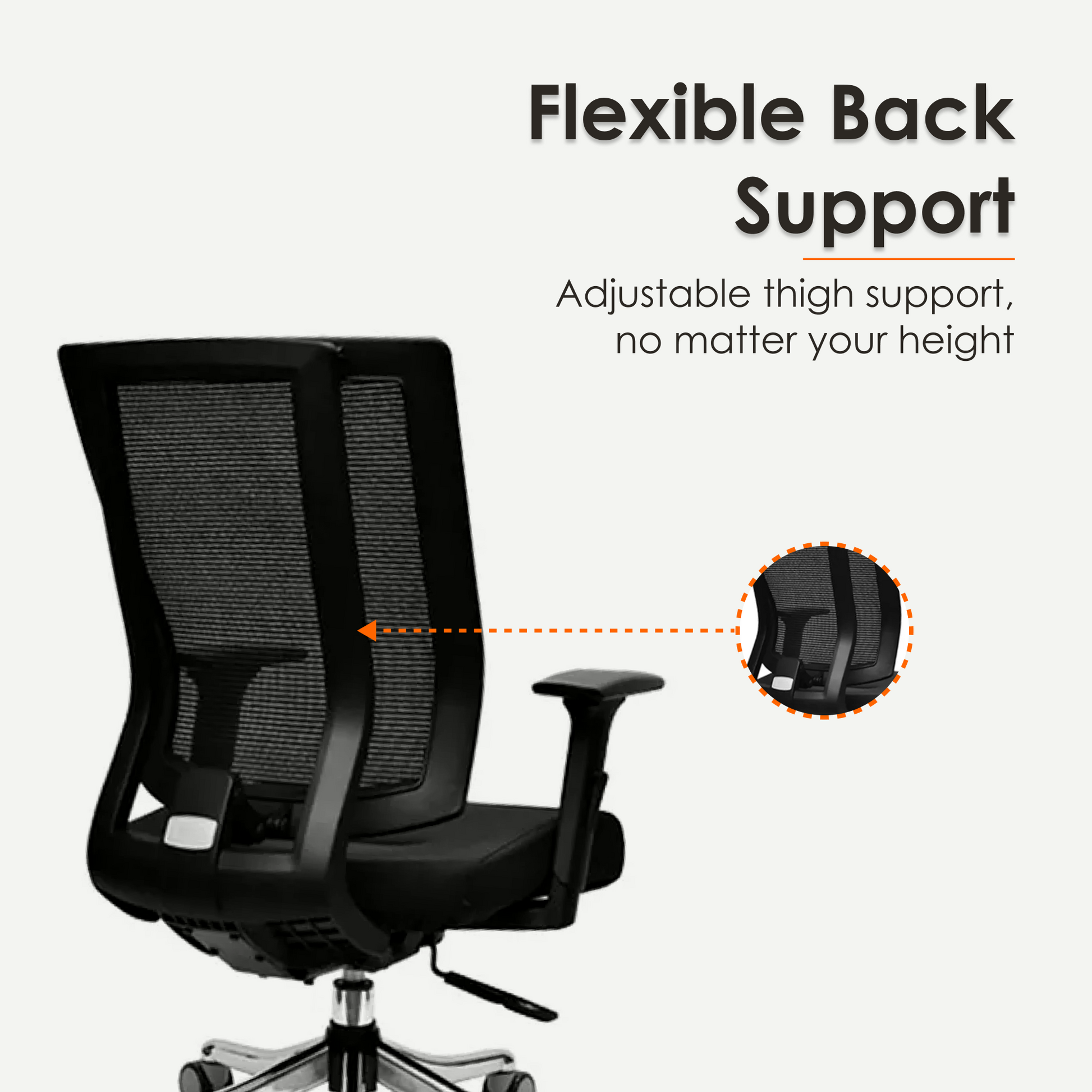 Aaramya™ ComfyNest Work Chair – Classic Lines, Cloud-Like Feel