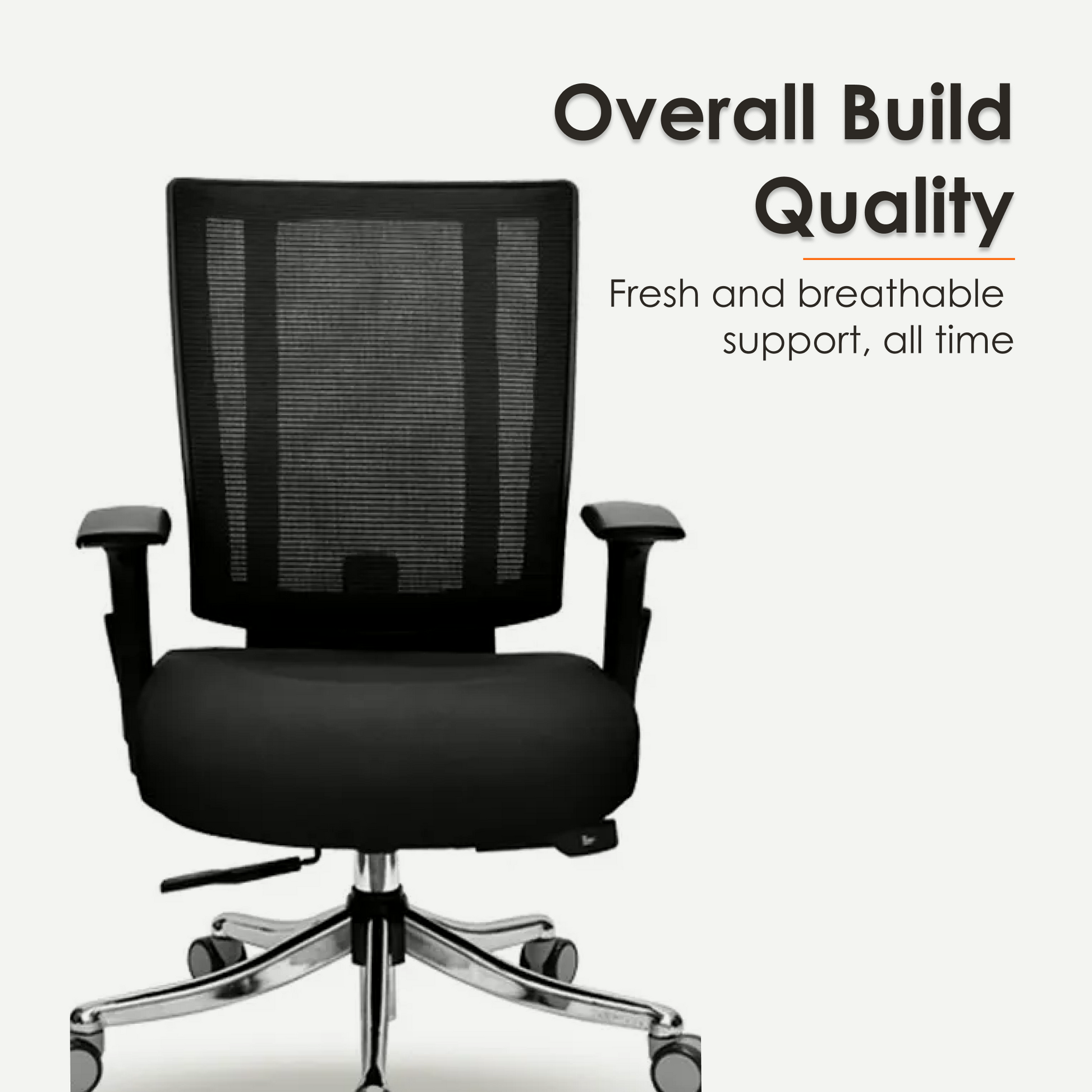 Aaramya™ ComfyNest Work Chair – Classic Lines, Cloud-Like Feel