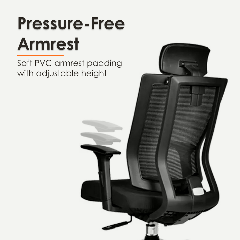 Aaramya™ ComfyNest Work Chair – Classic Lines, Cloud-Like Feel