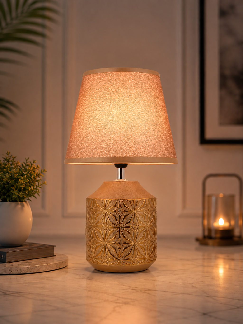 Luxury Golden Table Lamp for Modern Home Decor