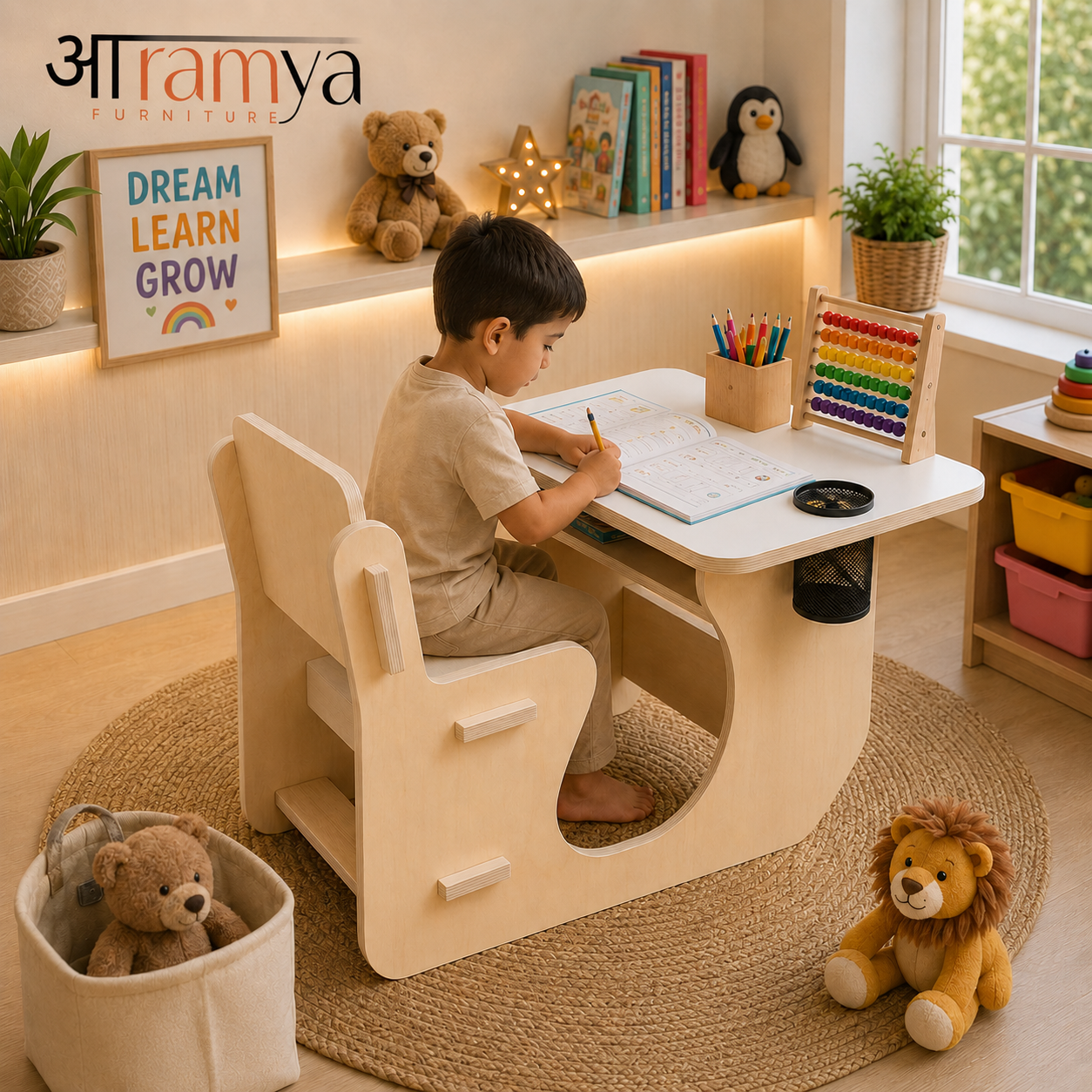 Aaramya™  Kids Study Table with Chair
