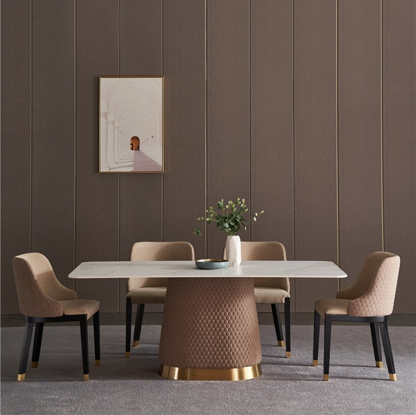 fabricmetaldiningtablewith6chairs