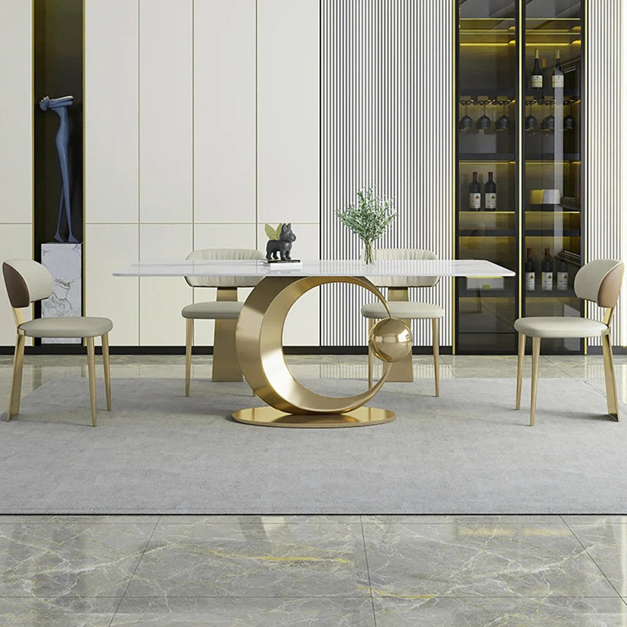 htmetaldiningtablewithmarbletop1